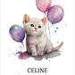 Katt med ballonger - Våga vara som du vill