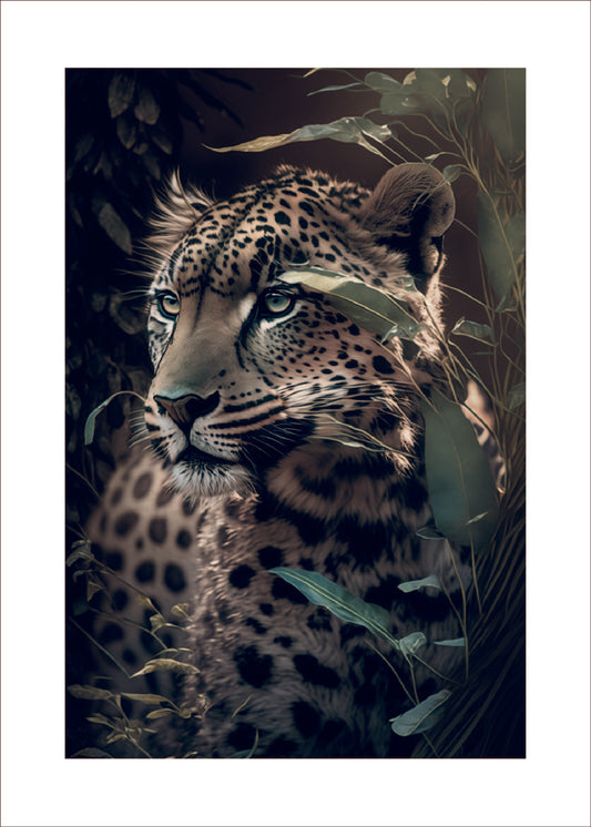 Leopard närbild